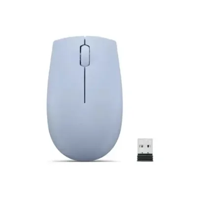 ماوس لاسلكي صغير Lenovo 300 (أزرق فاتح) مع بطارية
